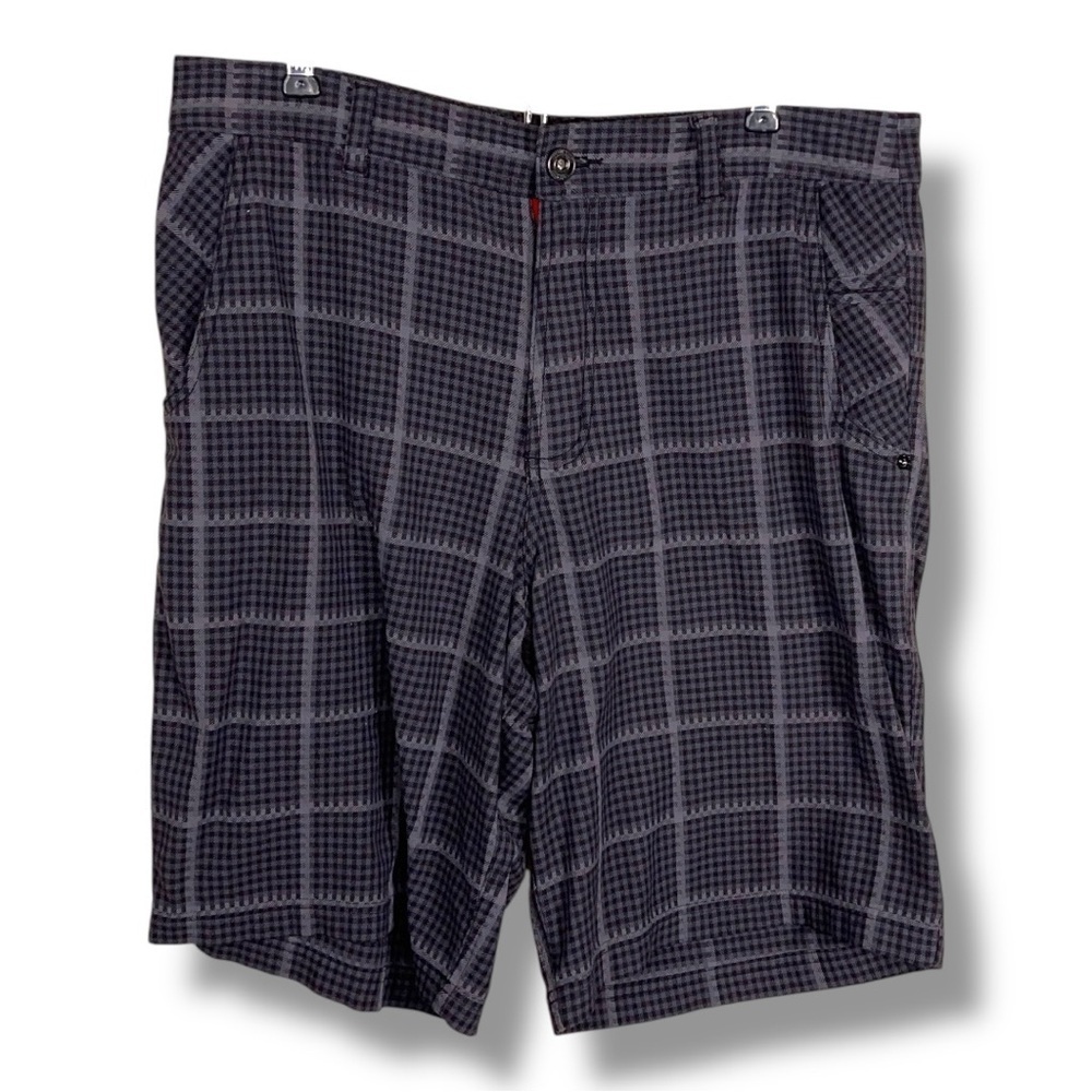 Size 36 Men’s Lululemon Grey Plaid Flannel Shorts Skate Outdoor Athleisure